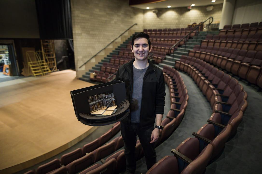 Travis Martinez shines winning a National Scenic Design Award for Smart People at the Southeastern Theatre Conference (SETC) 71st annual meeting.
